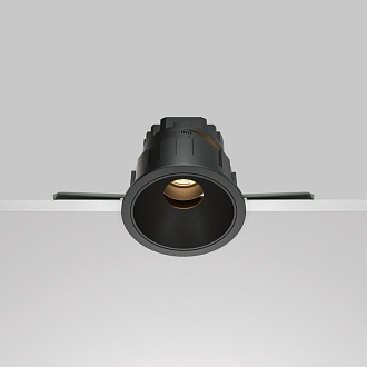 Встраиваемый светильник 8,3*7 см, LED*10W, 3000 К, Wise DL057-10W3K-B Maytoni Downlight, Черный