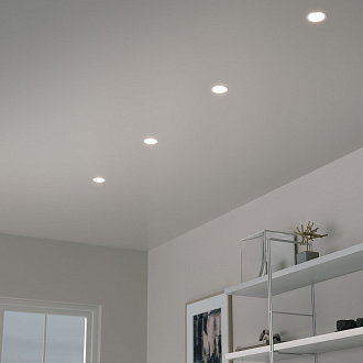 Точечный светильник LED 7W, 4200 К, 8,8*8,8*4,6 см, белый, Elektrostandard Basic 25082/LED