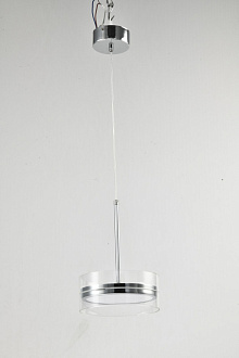 Подвесной светильник 20*150 см, LED, 12W, 3000K-6000K Zortes Donut ZRS.1802.01, хром