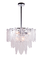 Люстра Ø500 x H420, мм, 6*40W (240W), CHR+CL (Хром + Прозрачный Хрусталь) NewRgy 2416R/6 CHR+CL