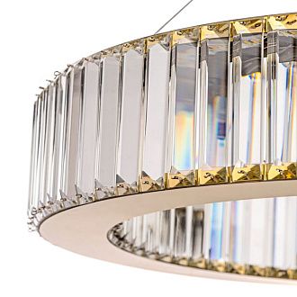 Люстра подвесная *60* см, Led лента*LED*30W, 3000/4500/6000 K, Arti Lampadari Anzio Anzio L 1.5.60.100 G, золотой