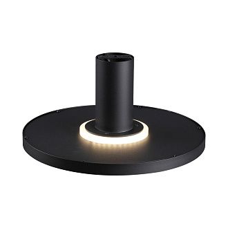 Настенно-потолочные 60,9*60,9*15,5 см, LED 1*55W, 3000 К, Odeon Light Stoflake 5078/55L, матовый черный/серо-бежевый