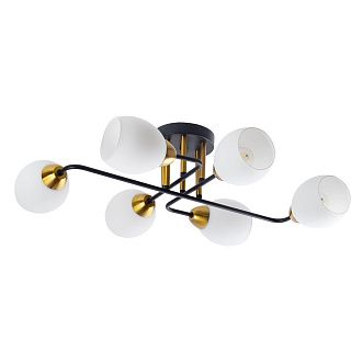 Люстра 20*63 см, 6*E27, 60W, Arte Lamp Andrea A8141PL-6BK, Черный