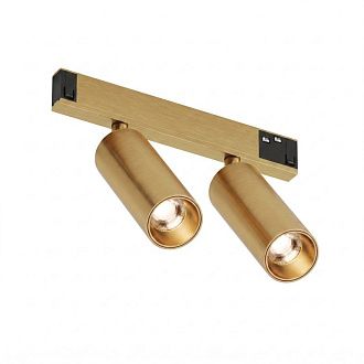 Светильник на шине 17*3,5*10 см, *LED*16W, 3000K, Denkirs SHINE PRIME SPOT 3000К | ШАЙН ПРАЙМ СПОТ 3000К DK4742-SB, сатинированная латунь