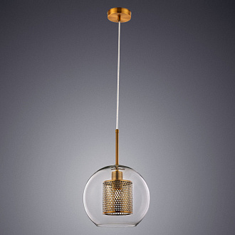 Светильник подвесной Arte Lamp Manchester A7625SP-1AB, диаметр 25 см, бронза