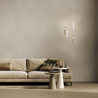 Подвесной светильник 8,5*178,5 см, *LED*7W, 3000K, Mantra Spark MAN8965, белый