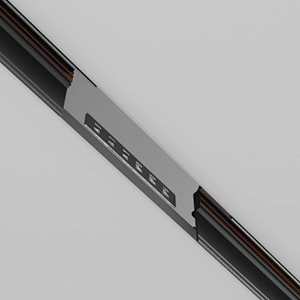 Коннектор прямой 2 шт Exility встраиваемый серый Maytoni Technical Magnetic track system Exility TRA034C-42S СерыйIP 20