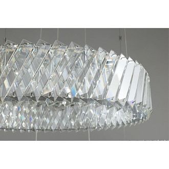 Подвесная люстра 116 см, 60W, 3000K, Aployt Avrora APL.791.03.60, никель