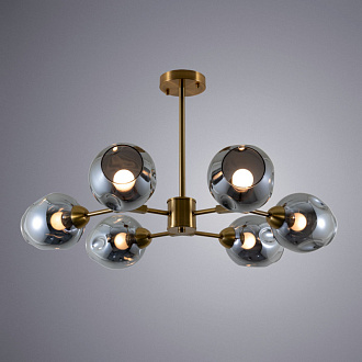 Потолочная люстра Arte Lamp Yuka A7759PL-6PB, полированная медь