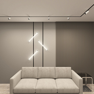 Светильник на шине 12*5,2*20,5 см, LED * 9W, 3000-6500К, Denkirs Smart Spot DK8040-BW+BK, черный