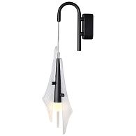 Бра 17,5*12,5*26,6-45 см, 1*LED*6W, 3000K, Odeon Light Afalina 5442/6WLA, черный