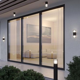 Светильник ландшафтный 13,5*9,5*100- см, 1*E27*25W, Novotech Costas NOV370994, черный