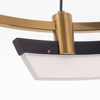 Подвесная люстра 40 см, 28W, 3000K, Citilux Helly CL211042, черный-бронза