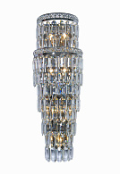 Бра 160*260*800, 7+4*E14+Led, 40W+7W NewRgy Cristallo W2819R/7+4A CHROME+CLEAR, Хром+Прозрачный