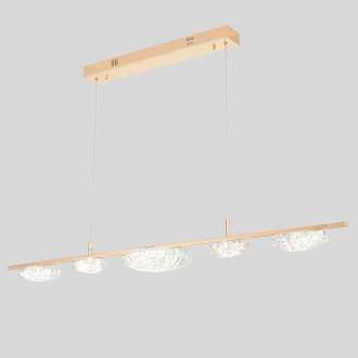 Светильник 130 см, 47W, 3000-6000K, Crystal Lux FELICIDAD SP47W LED, золото