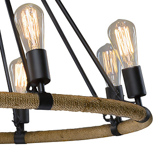 Люстра 83 см Loft It  Rope Filament 1861/8 состаренный коричневый