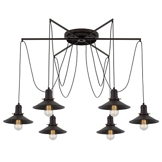 Подвесная люстра Citilux Эдисон CL451262, темный шоколад