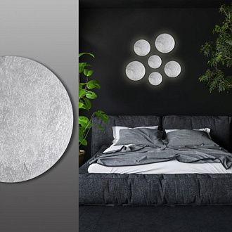 Бра 30 см, 12W, 3000K  Odeon Light Solario 3562/12WL серебр фольгирование