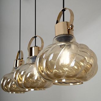 Подвесной светильник 72*20*135 см, Е 27 3x40W, Черный, Золото MODEMODERN MD.1189.720 BR