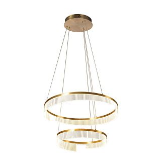 Подвесная люстра 60*50,5-150 см, 6*LED, 50W, 3000K, F-Promo Secrecy 4678-6P, золотой