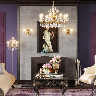 Светильник 74 см, Odeon Light HALL VERSIA 4977/8, золото