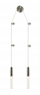 Светильник 15*60*53/150 см, 2*E14 40W Никель Stilfort Satori 2161/11/02WP