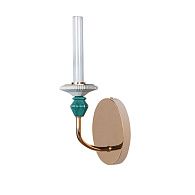 Бра 36*19*10 см, 1*LED, 3W, 3000K Divinare Capello 4947/01 AP-1, Золото Белый Зеленый