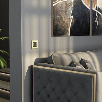 W0013511 Рамка на 1 пост AluMax, шампань Werkel, 4690389204029