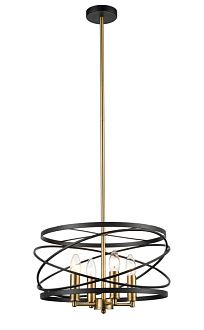 Подвесная люстра Vele Luce Florence VL5092P04, диаметр 40 см, черный