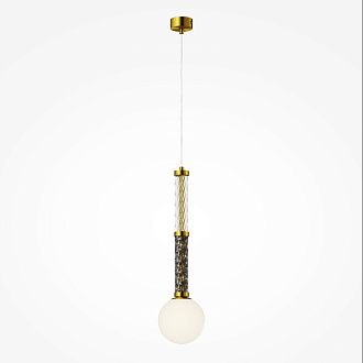 Накладной светильник 12*12*349,5 см, 1*G9, 28W, Maytoni TEATRO MOD287PL-01BS1 латунный