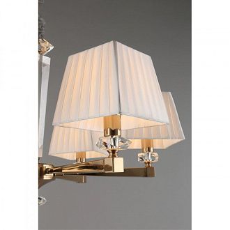 Подвесная люстра 72*70-150 см, 6*E14, 40W, Aployt Dominka APL.722.13.06, золотой