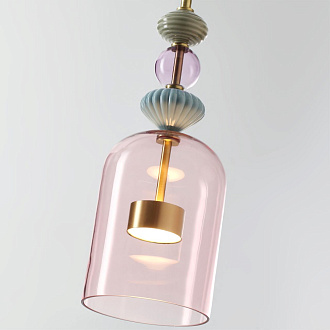 Подвес 16*16*150 см,  LED*W, 4000 К, Odeon Light Palleta, античная бронза 5045/12L