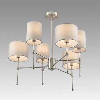 Люстра потолочная *74*-64 см, 6*E14*40W, Lumion LATTI 8262/6C, никель, серый