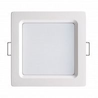 Светильник 12/10 см, 12W, 4100К, IP20, 960 Lm Novotech Luna 358033, белый, дневной свет