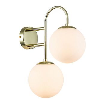 Настенный светильник 150*300*375 мм, 2*E14 золото Indigo Voga V000328, 13017/2W Gold