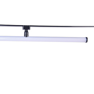 Потолочный светильник Favourite Unika 4157-2U, L604*W28*H82, магнитный светильник черного цвета на шинопровод, с поворотным механизмом, акриловый рассеиватель со встроенной лентой LED