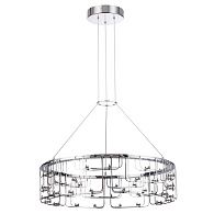 Подвесной светильник *62*-221 см, 88*LED*44W, 3000K, Odeon Light ZAHA 7059/44L, хром