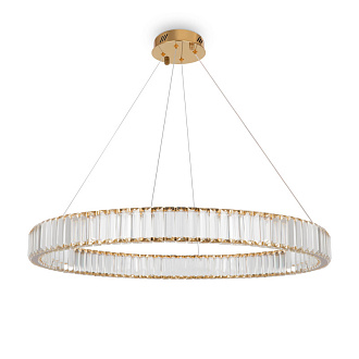 Светильник 80 см, 30W, 3000-5000K, Freya Tier FR5257PL-L32G, латунь