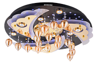 Люстра Ø600 x H180, мм, 12*3W(36W), BK+GD MIX(Чёрный+Золото) Sfera Sveta 8270/12 BK+GD MIX
