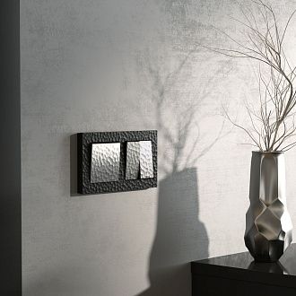 W1212006 Выключатель одноклавишный проходной, hammer серебряный Werkel, 4690389162046