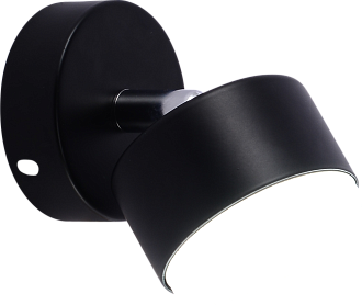 Бра Ø80 x H110, мм, 1*15W, BK+CR (Черный+Хром) Rilon GX3750-1 BK+CR