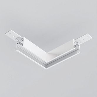 Коннектор угловой Exility накладной низкопрофильный 10*10*2,9 см, Maytoni Technical Accessories for tracks Exility TRAM034CL-41W белый