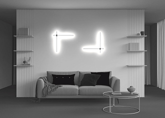 Бра 63*65 см, 12W, 3000K, 1150Lm, 2-3 м2 Maytoni Technical Pars C070WL-L12GB3K, черный-золото
