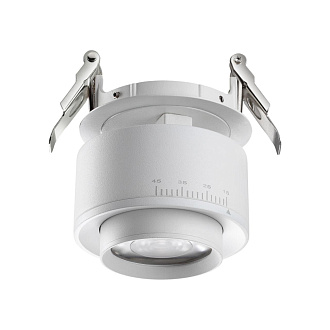 LED светильник 8 см, 18W, 4000K, Novotech Spot Eddy 358945, белый, вр 7,5 см