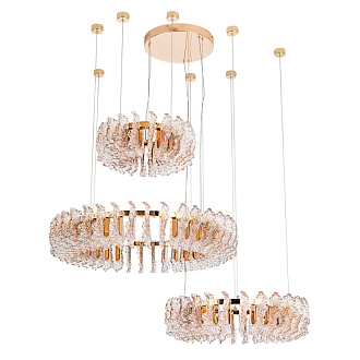 Люстра 100*88*18 см, 1 LED*129W, 4000 К, Divinare Anna 1138/01 LM-280, Золото