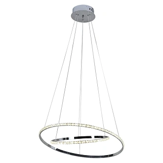 Подвесная люстра 60 см, 47W, 3000-6000K, Gerhort G61230/2CR, хром