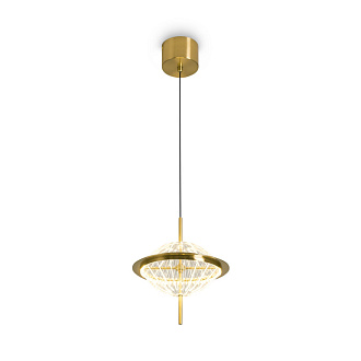 Подвесной светильник 258 см, LED,  16W, 3000К, Freya Whisper FR6184PL-L16BS латунный