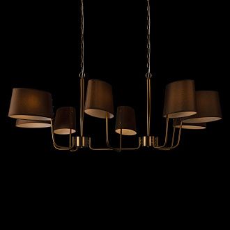 Подвесная люстра 137 см, Loft IT Hilton 10527/8 Brass, латунь