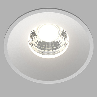 Встраиваемый светильник 8*8*6 см, LED, 12W, 4000К, Maytoni Technical ROUND DL058-12W4K-W белый, вр 7,5 см