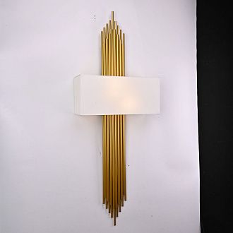 Бра Sohne CG 90-0009 FIORE White H120 W43 40*40*120 см, 2*E14*40W, 3000K, ImperiumLoft 44.27, Золотистый